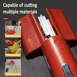 Automatische Suikerriet Schraapmachine - Elektrische Dunschiller - Voedsel Voorbereiden - Precisie Peeling - 120W - Zilver — thumbnail 3
