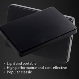 Externe Harde Schijf - Mobiele Opslag - Bestanden Opslaan - Snelle USB 3.0 - 750GB Capaciteit - Zwart — thumbnail 5
