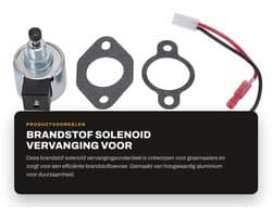 Dailygoods- Carburateur Solenoid Vervanging - Grasmaaier Accessoire - Hoogwaardig Aluminium - Eenvoudig te Installeren - Betrouwbare Onderdelen - Duurzaam Materiaal - Brandstofmagneet