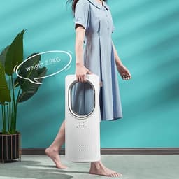 Tower Fan - Ventilator Staande Fan - Ruimte Koelen - Bladeless Design - 9 Wind Sensations - Wit — thumbnail 4