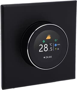 Slimme Thermostaat - Temperatuurregelaar - Comfortabel Wonen - App Bediening - 86x86mm - Zwart — thumbnail 1