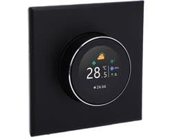 Slimme Thermostaat - Temperatuurregelaar - Comfortabel Wonen - App Bediening - 86x86mm - Zwart