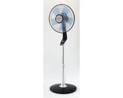 Staande Ventilator Stil 40 cm Vloerventilator met Afstandsbediening Nachtmodus Oscillatie Hoogte Verstelbaar