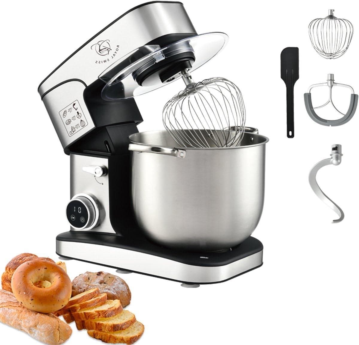 Keukenmachine - Bakrobot - Grote bereidingen - 3-in-1 functie - 12 Liter kom - Zilver — afbeelding 1