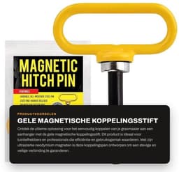 Koppelingsstift Ultrasterk - Magnetische Koppelingspen - Grasmaaier-Aanhanger - Eenvoudig In- en Uithangen - Neodymium Magnetisch - Voor Eén Hand Gebruik - Aanhangerpen — thumbnail 1