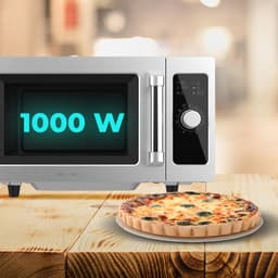 Magnetron Oven - Keuken Apparaat - Snel Eten - Vlakke Binnenruimte - 25 Liter - Roestvrij Staal — thumbnail 5
