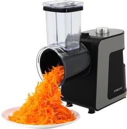 Elektrische Groentesnijder - Keukenmachine Raspen - Snel Groenten Snijden - 1000W Krachtige Motor - 10 Messen Inbegrepen - Zwart — thumbnail 1