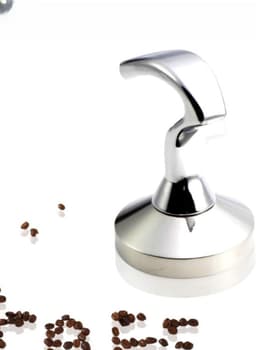 Koffie Sabotage - Espresso Pers - Dagelijks Brouwen - Ergonomische S-Vorm - 51Mm Diameter - Zilver — thumbnail 4