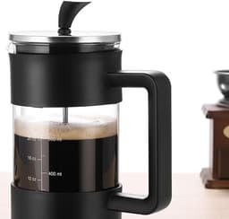 Koffiezetter Glas - Waterkoker - Koffie Bereiden - Druppelvrij Schenken - 1 Liter - Transparant — thumbnail 5