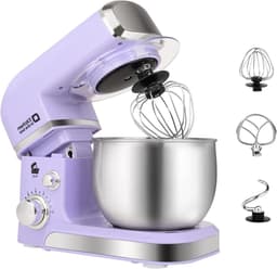 Elektrische Keukenmixer - Handmixer Staande Mixer - Bakken Thuis - Compact Ontwerp - 3 Liter Kom - Paars — thumbnail 1