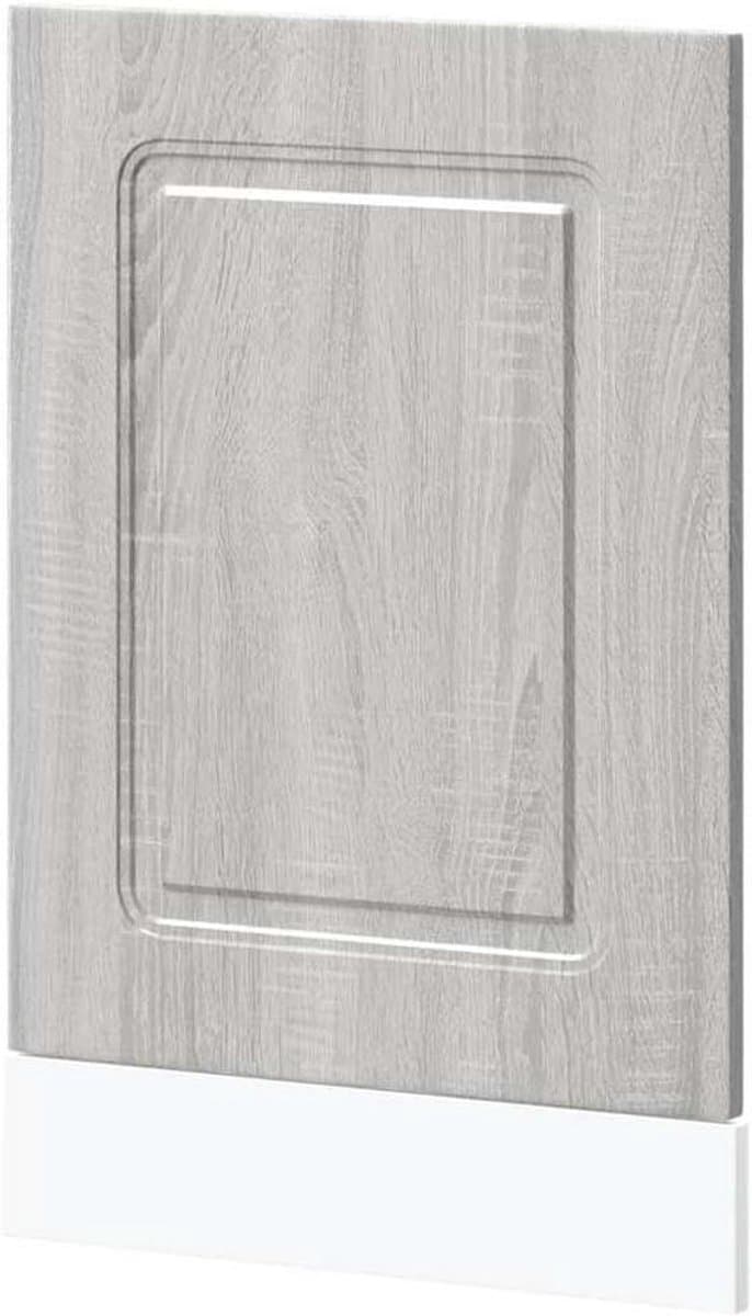 Vaatwaspaneel - Vaatwasser deurpaneel - Keuken Beschermen - Bewerkt Hout Materiaal - 45 x 15 x 67 cm - Grijs Sonoma — afbeelding 1