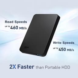 Externe SSD - Draagbare Opslag - Bestanden Overzetten - Robuust Ontwerp - 2TB - Zwart — thumbnail 3