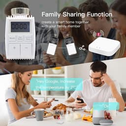Slimme Thermostaat - Verwarming Regelaar - Energie Besparen - App en Stem Bediening - 5.5 x 5.4 x 9.8 cm — thumbnail 3