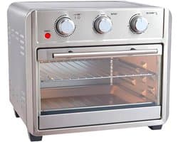 Heteluchtfriteuse Oven - Airfryer Keuken - Grote Maaltijden Bereiden - Snelle Gelijkmatige Kook - 22 Liter - Zwart