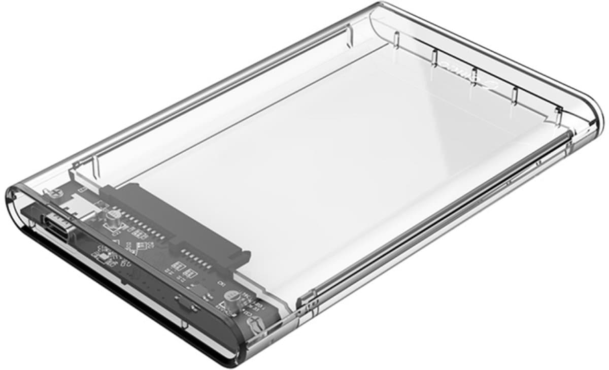 Let op type!! ORICO 2139C3-G2 4TB SATA 2 5 inch USB 3.1 Gen2 USB-C/type-C interface transparante harde schijf behuizing — afbeelding 1