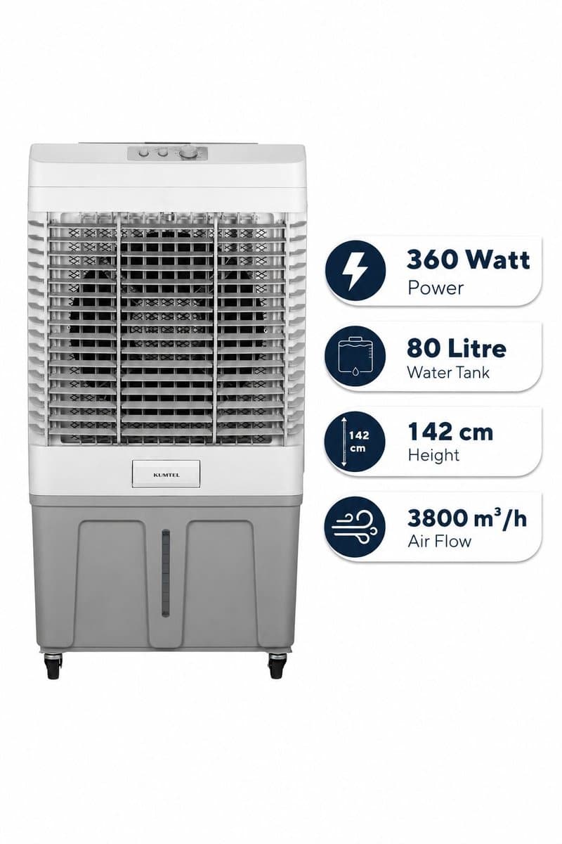 Asir - Aircooler/Luchtverkoeler - 100% ABS - 72.2 x 45.3 x 141.6 cm — afbeelding 1