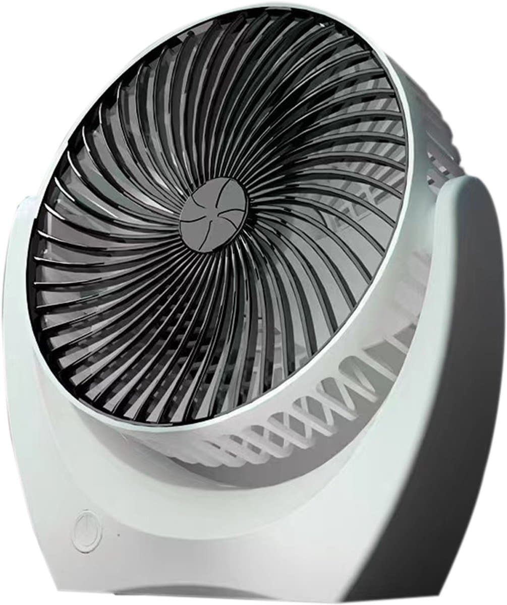 Oplaadbare kleine draagbare ventilator, mini-ventilator op USB, bureauventilator voor reizen, kamperen en kantoor — afbeelding 1