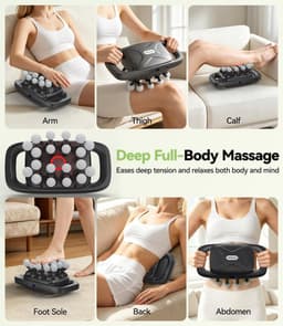 Professioneel Massagepistool - Zwart - 20 Massagekoppen - 30 Intensiteitsniveaus - Voor Spierherstel — thumbnail 3