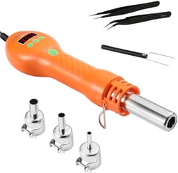 SnelShoppen - 8028 Hot Air Station, Digitale Hot Air Gun, Draagbare SMD Desoldering Gun met Nozzles, Temperatuur 100-500°C, Ideaal voor DIY, Elektroni — thumbnail 1