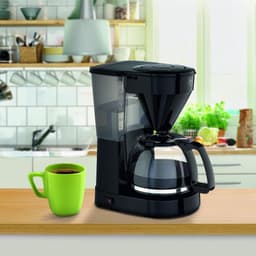 Koffiezetapparaat met Glazen Kan – 10 Kopjes Filter Koffiezetapparaat – Druppelstop – Automatische Uitschakeling – 1050W Zwart — thumbnail 2