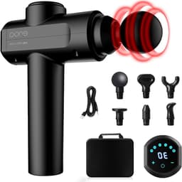 Massagepistool - Spierherstel Tool - Spierontspanning Bevorderen - 30 Snelheden 6 Koppen - 650 gram - Zwart — thumbnail 1