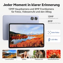 SnelShoppen - SVITOO Tablet 12 inch, Android 15, Gemini app compatibel, Unisoc T7280 Octa-Core 2,2GHz, 8GB RAM, 32GB opslag, 128GB ROM, 2K IPS 90Hz, 8 — thumbnail 4