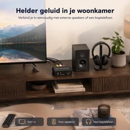 Audio-Adapter - ARC Audio Retour - HDMI naar Optisch/Coax/RCA - 192kHz - Zwart — thumbnail 5