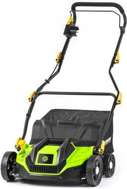 Elektrische Verticuteermachine – Gazonverticuteerder – Mosverwijderaar – Gazonhark – Grasmaaier – 1300 W Motor – Maaibreedte 320 mm – 40 L Opvangbak – Verstelbare Handgreep – Variabele Snijdiepte — thumbnail 1