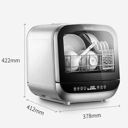 Compacte Vaatwasser - Mini Afwasmachine - Snel Afwassen - 3D Spray Technologie - 42.2 cm Hoog - Roze — thumbnail 5