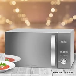 Magnetron Hetelucht Grill - Multifunctionele Oven - Snel Koken - 3-in-1 Functionaliteit - 23 Liter - Roestvrij Staal — thumbnail 4