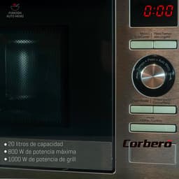 Inbouw Magnetron - Keuken Apparaat - Snel Eten - Ruim 20 Liter - 800 Watt - Roestvrij Staal — thumbnail 2