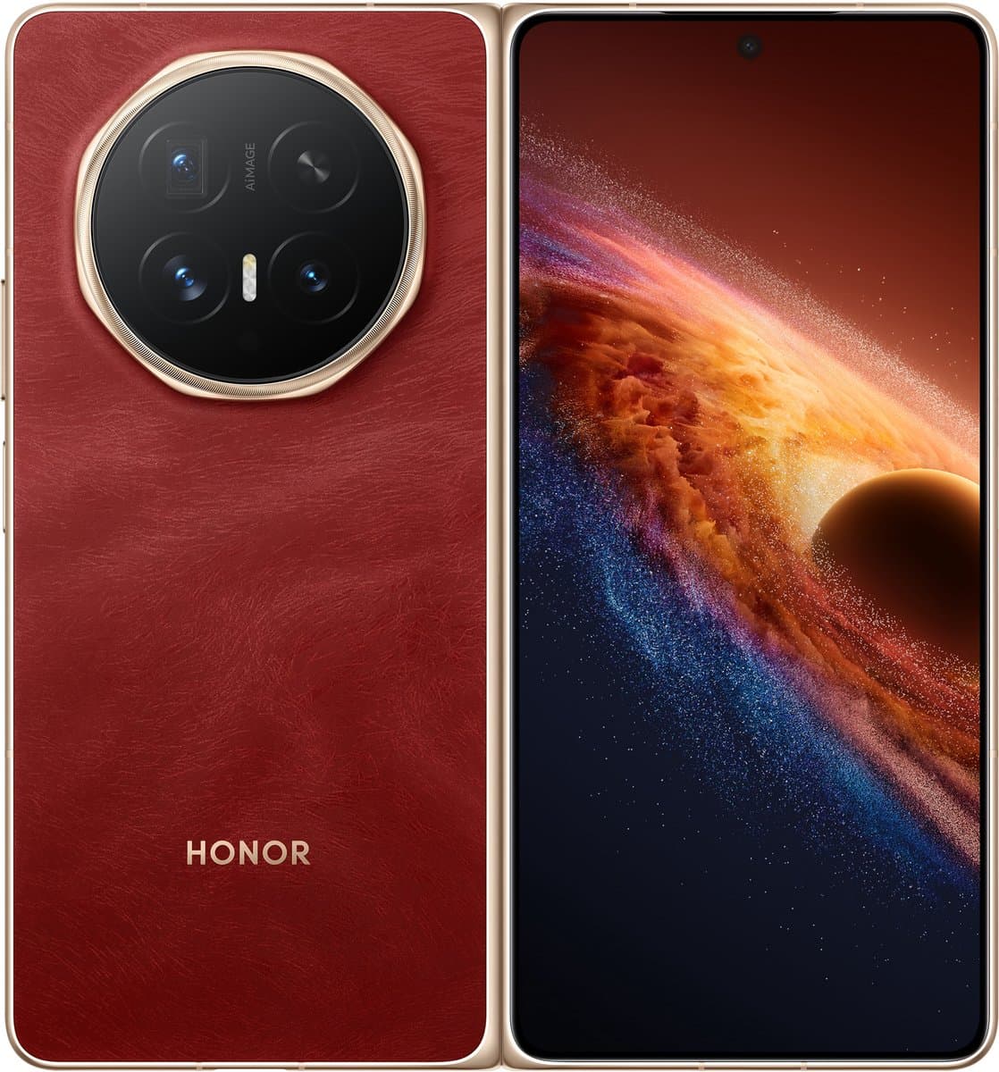 HONOR Magic V6 5G Smartphone– Vouwbaar 7.95" OLED – 16GB RAM 512GB Opslag – Rood — afbeelding 1
