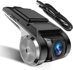 SnelShoppen - HD 1080P Auto DVR Camera met 32GB Kaart, Mini USB Dash Cam voor Android Autoradio, Nachtzicht, Loop Recording, ADAS, Automatische Opname — thumbnail 1