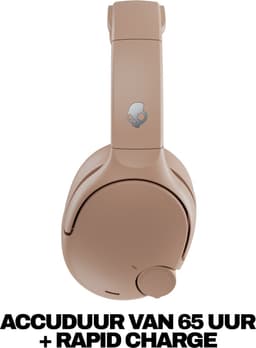 Skullcandy Crusher 720 Draadloze Koptelefoon Over Ear - 65 uur batterij - Voelbare Bas - Bluetooth 5.3 - THX Spatial Audio - Beige — thumbnail 4