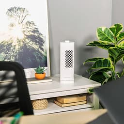 Torenventilator 33 cm met 3 Snelheden – Stil, Draagbaar en 75° Oscillerend – Wit — thumbnail 3