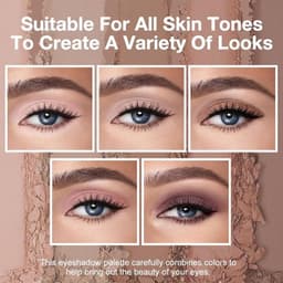 Nude oogschaduwpalet met 5 fluweelzachte, koelgetinte kleuren voor dagelijks gebruik en een natuurlijke make-up look — thumbnail 2