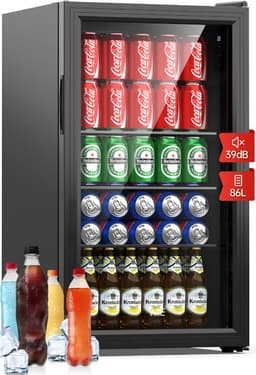 SP® Minibar - 86L Capaciteit - Mini Koelkast - Draagbare Koelkast - Zwart - 48cm x 44cm x 84cm — thumbnail 1