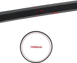 Aandrijfriem Rubberen - Binnenomtrek 1448 mm - Breedte 17 mm - Dikte 11 mm - Compatibel met Countax - Geschikt voor motor tot 42 inch - Tuinmachine Riem — thumbnail 5