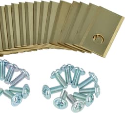 Reservemessen Grasmaaier - Maaimesjes Robotmaaier - Gazon Onderhouden - Hoge Snijefficiëntie - 35 x 18 mm - Goud — thumbnail 2