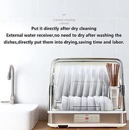 Compacte Mini Vaatwasser - Afwasmachine Droger - Hygiënisch Drogen - 360° Droogkracht - 28L Capaciteit - Wit — thumbnail 3