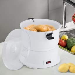 Elektrische Aardappelschilmachine - Automatische Dunschiller - Keukenwerk Vereenvoudigen - Hoog Rendement - 0.8 kg capaciteit - Wit — thumbnail 4