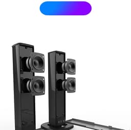 Bluetooth-soundbar - Afneembare soundbar - Ondersteunt Bluetooth 5.0 - Met 3D-surroundgeluid en subwoofer - USB-poort - Zwart — thumbnail 3