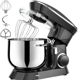 Lìon® Deegmachine - Mixer met Kneedhaak - Kneedmachine - Zwart - 42cm x 36cm x 27cm — thumbnail 1