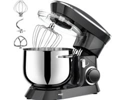 Lìon® Deegmachine - Mixer met Kneedhaak - Kneedmachine - Zwart - 42cm x 36cm x 27cm