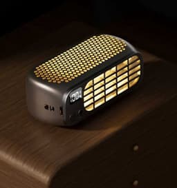 Draagbare USB-ventilator zonder bladen, compacte ventilator voor thuis en buitenshuis, mini-nachtlampje, 5 instelbare snelheden, roze. — thumbnail 2