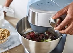 Keukenmachine - Mixer Deegmaker - Bakken en Koken - 1000W Krachtig Vermogen - 4.3L Kom - Zilver — thumbnail 4