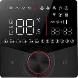 Slimme Thermostaat - Verwarming Thermostaat - Huis Verwarmen - Kleurendisplay Touchscreen - 12.4 mm - Zwart — thumbnail 5