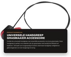 Handgreep Universeel - Kunststof - Geschikt voor Grasmaaiers - Duurzaam - Eenvoudige Installatie - Afmetingen 5,5 x 11 cm - Grasmaaierhandgreep
