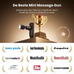 Massagengun - Massage Pistool - Massage Gun - Zwart - 14cm x 11cm x 3cm — thumbnail 4
