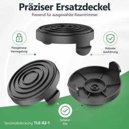 Set van 3 beschermkappen Geschikt voor de maaispoel van de grasmaaier, Geschikt voor diverse bosmaaiermodellen, waaronder de TLE-02-1. Stevig, duurzaam, schokbestendig en eenvoudig te installeren. — thumbnail 2